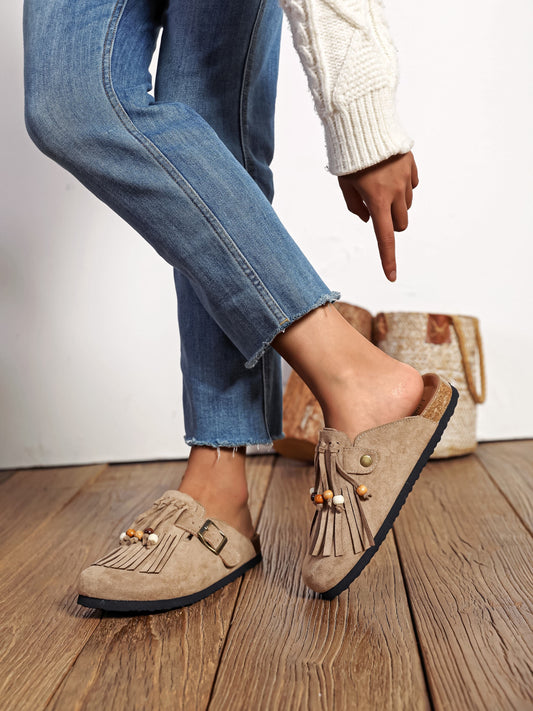 MULES FRANCHÉS - Beige