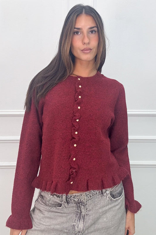 GILET PAULINE- Bordeaux