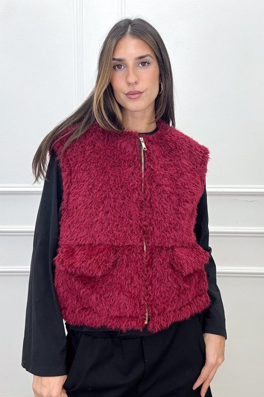 GILET YÈTIRA - Bordeaux