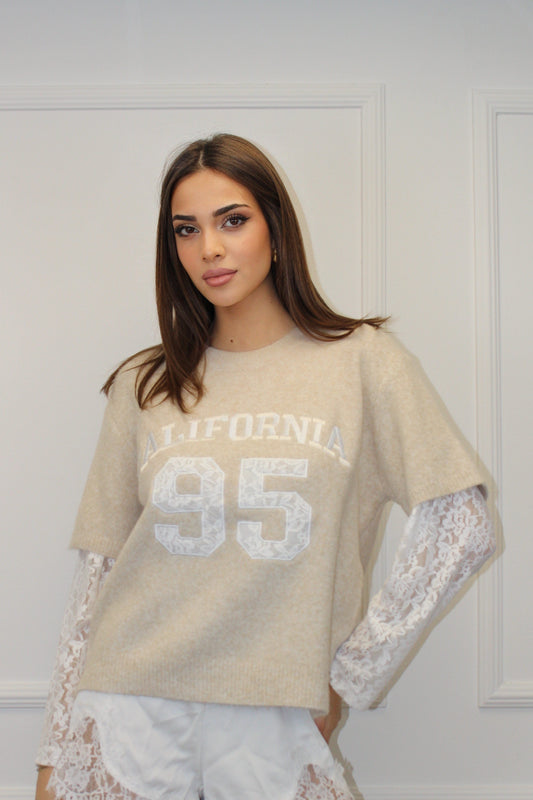 PULL "California 95" - Beige