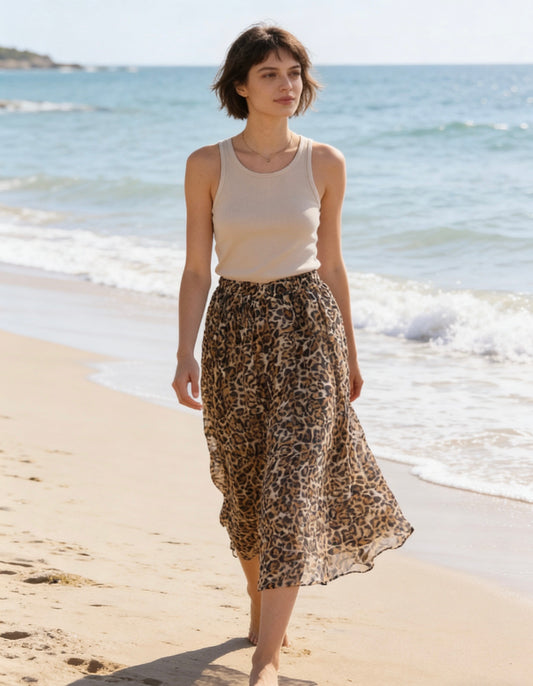 JUPE LEOPARD