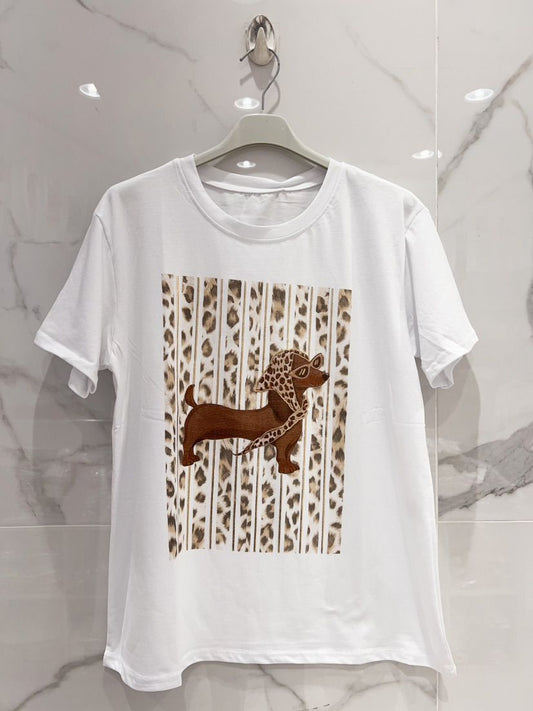 T-SHIRT "Teckel léo"