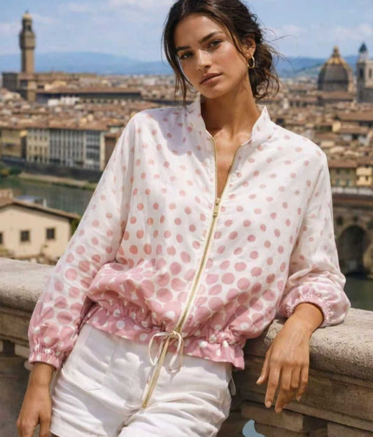 BOMBER POIS - Vieux rose