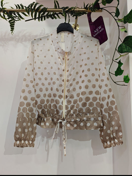 BOMBER POIS - Taupe