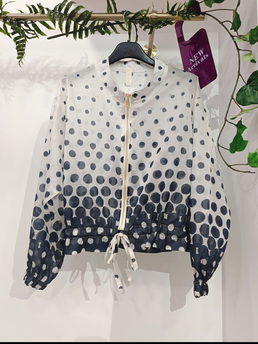 BOMBER POIS - Bleu marine