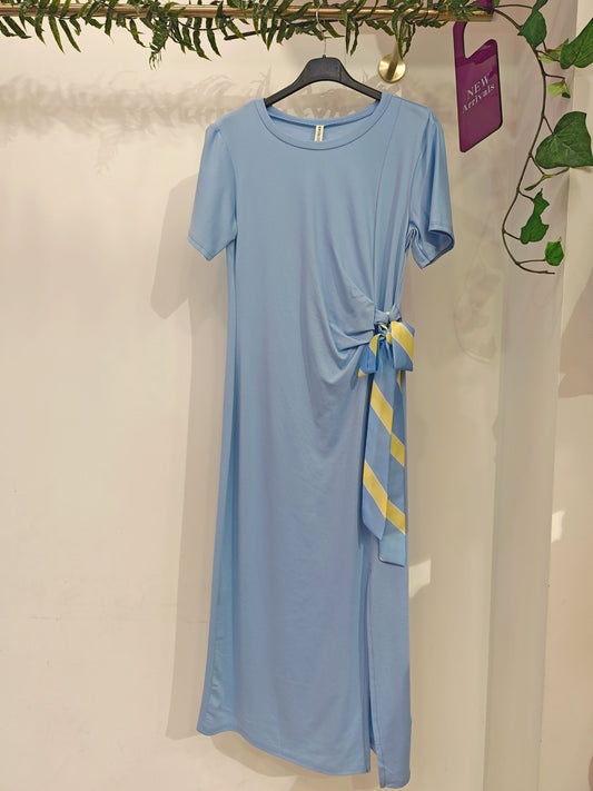 ROBE NOEUD - Bleu
