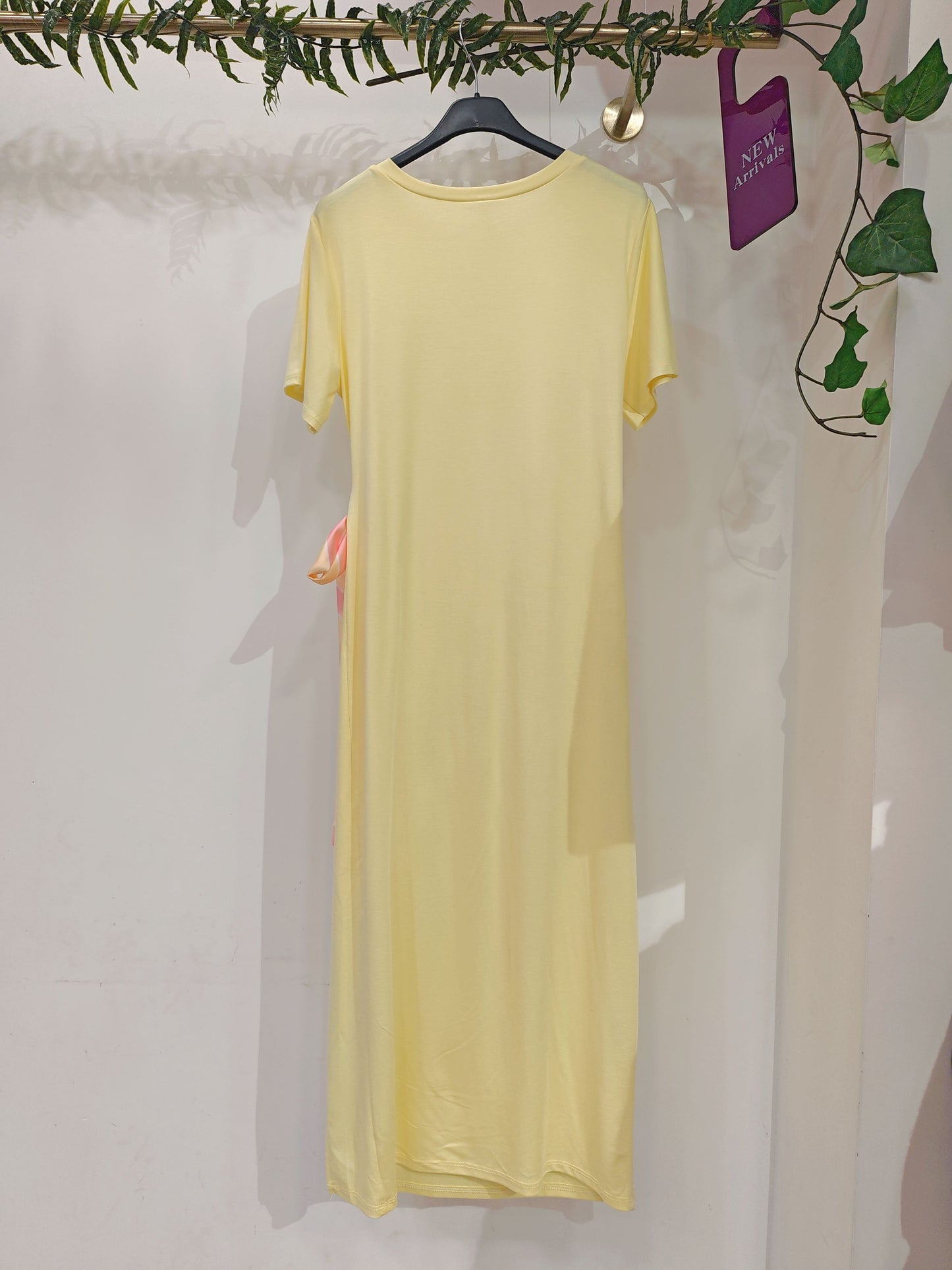 ROBE NOEUD - Jaune