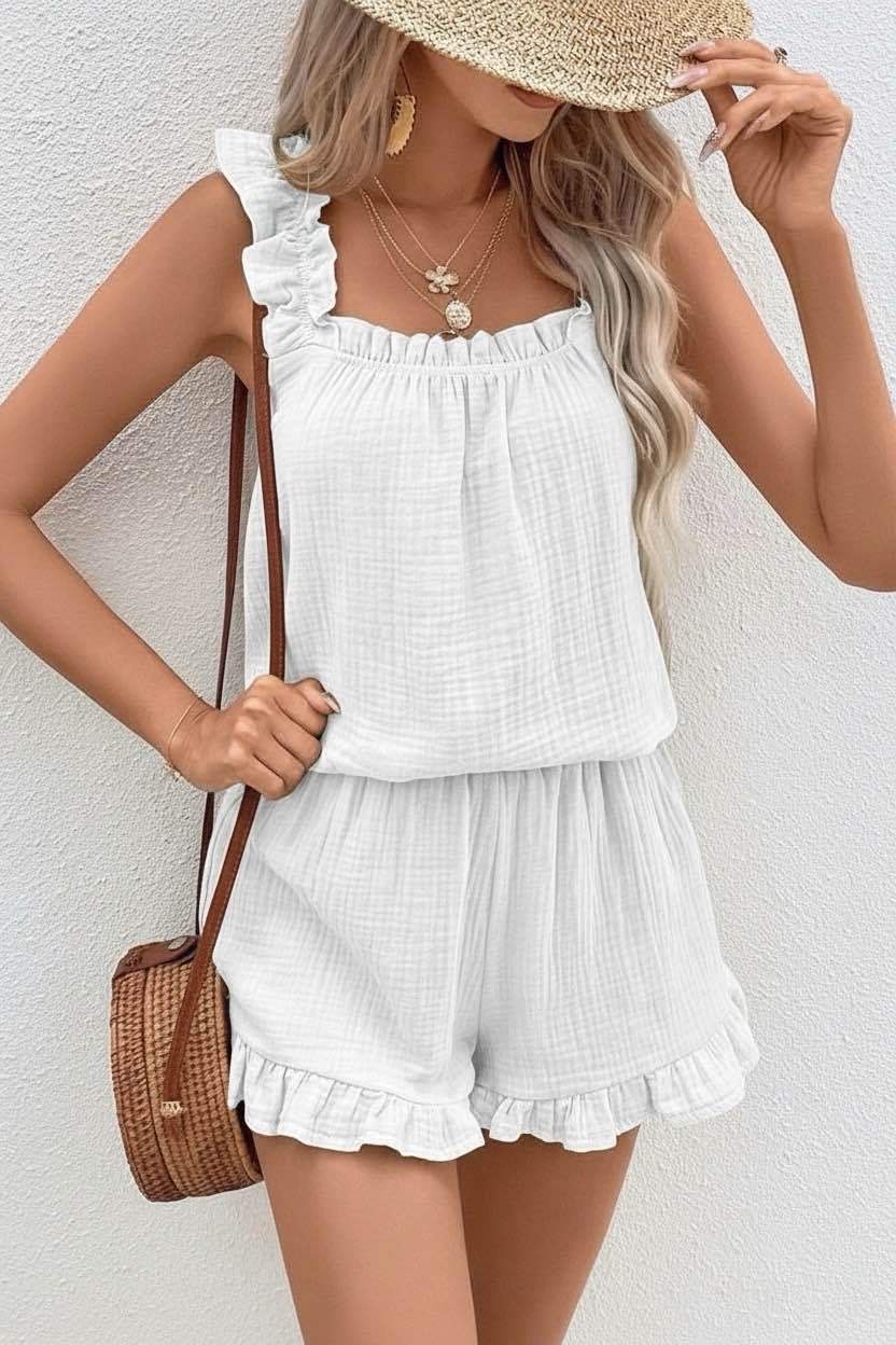 ENSEMBLE Gaze de coton - Blanc 💥 P.Rond