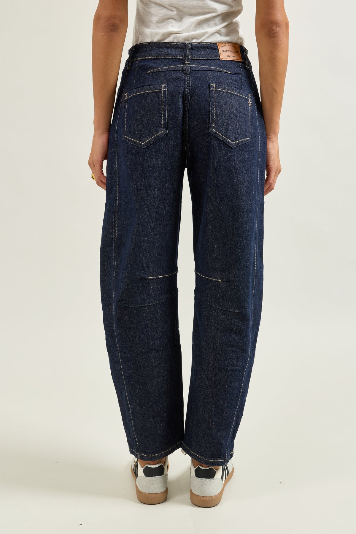 JEANS BALLON - Bleu foncé