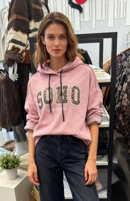 SWEAT "SOHO" - Vieux rose