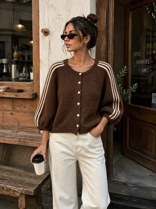 GILET STAR - Chocolat
