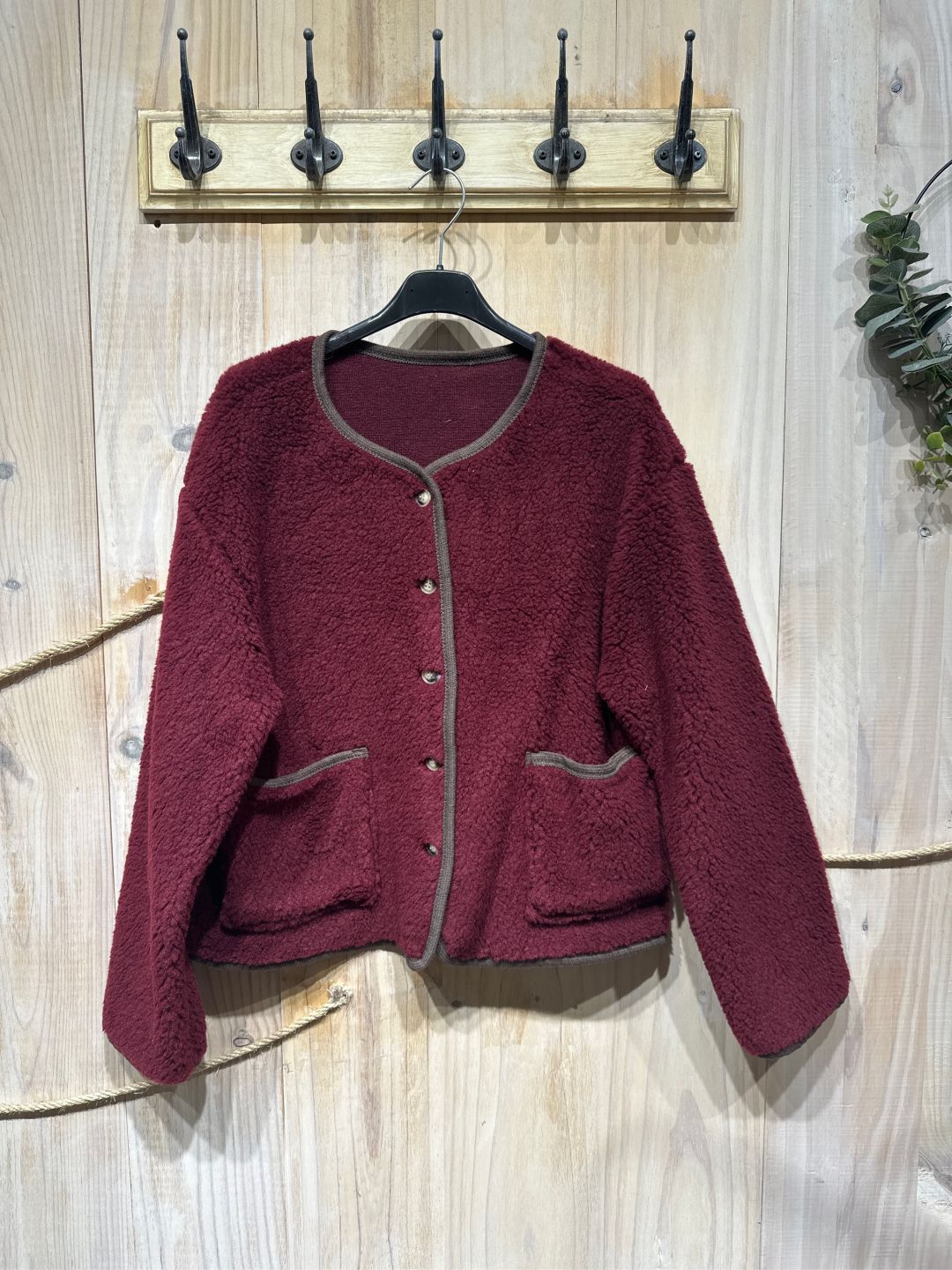VESTE TEDDY - 3 couleurs