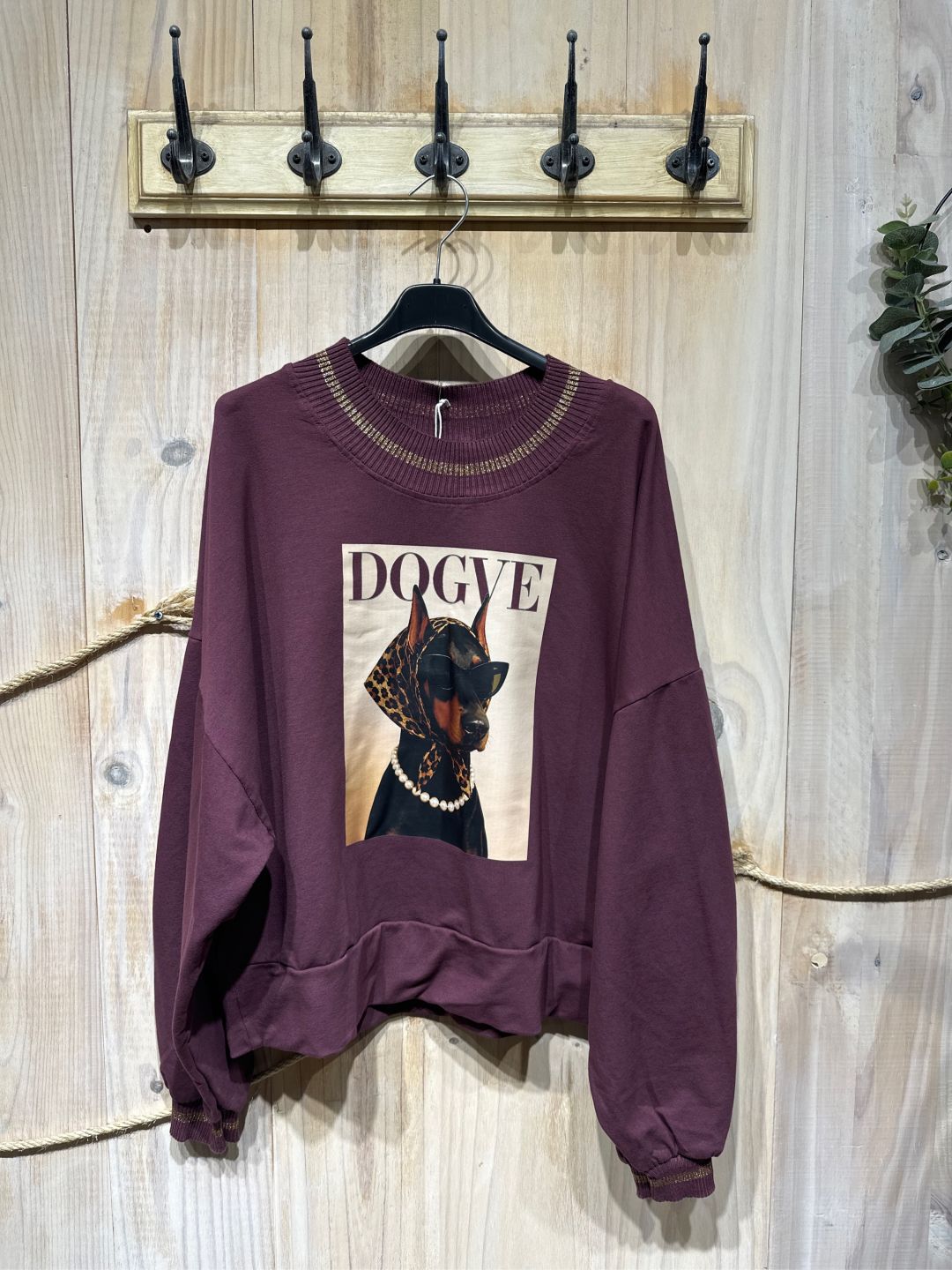 SWEAT DOG - Prune