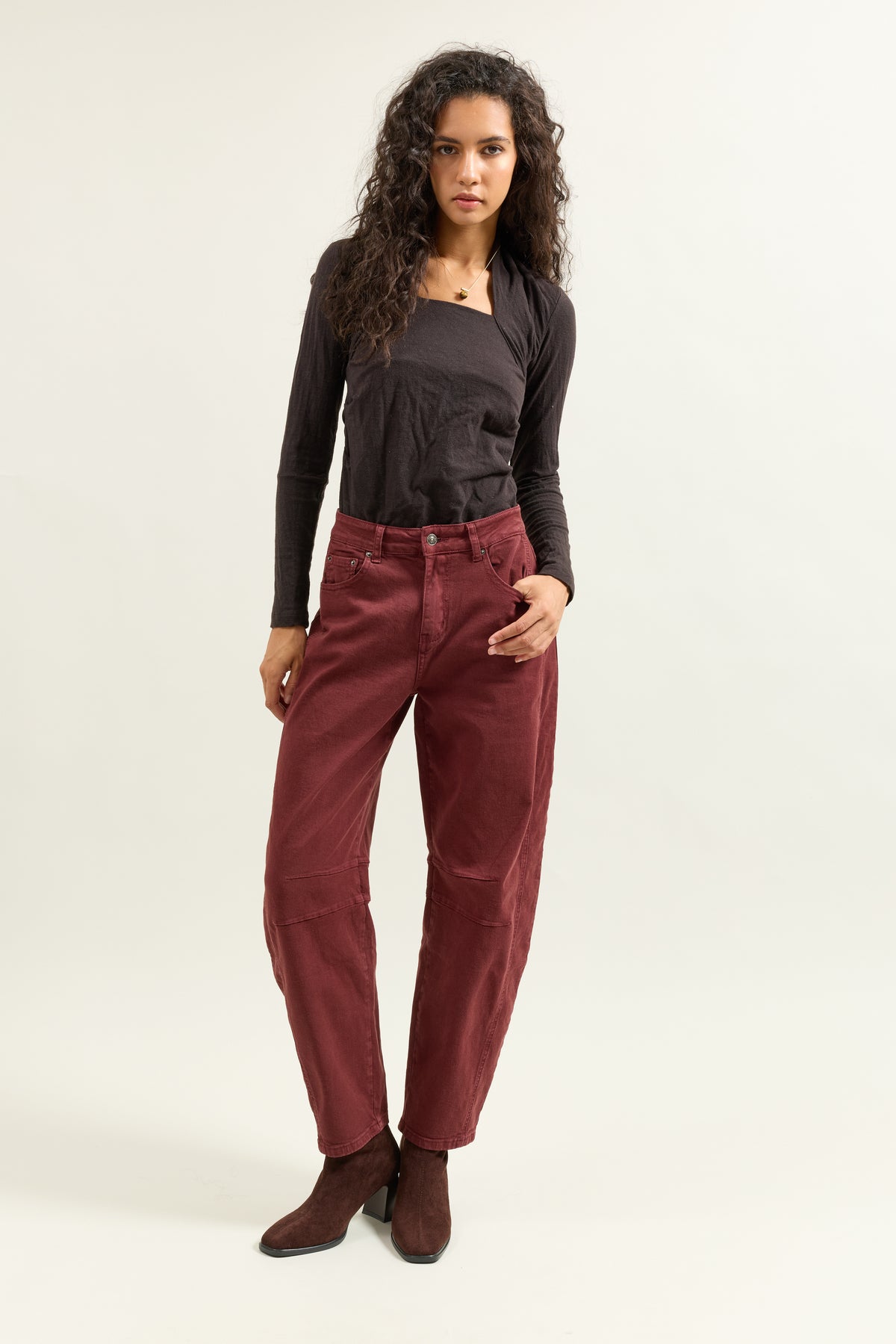 PANTALON BALLON - Bordeaux