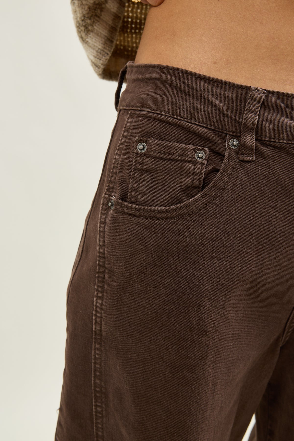 JEANS BALLON - Chocolat