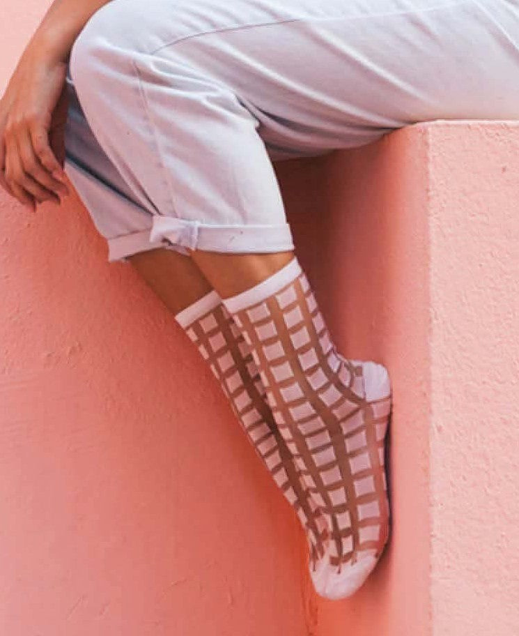 CHAUSSETTES ST EUSTACHE - Rose poudre