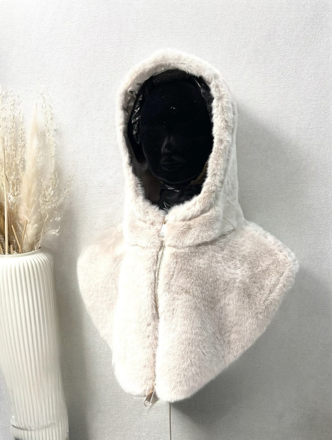 CAPUCHE Fausse Fourrure - Beige