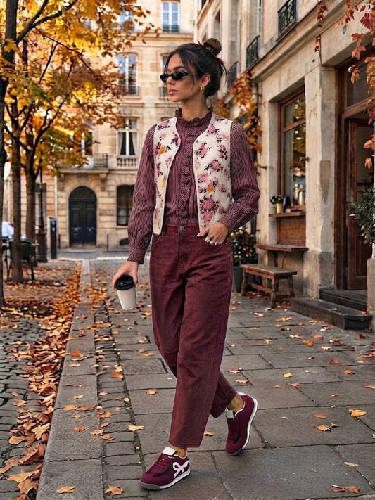 PANTALON BALLON - Bordeaux