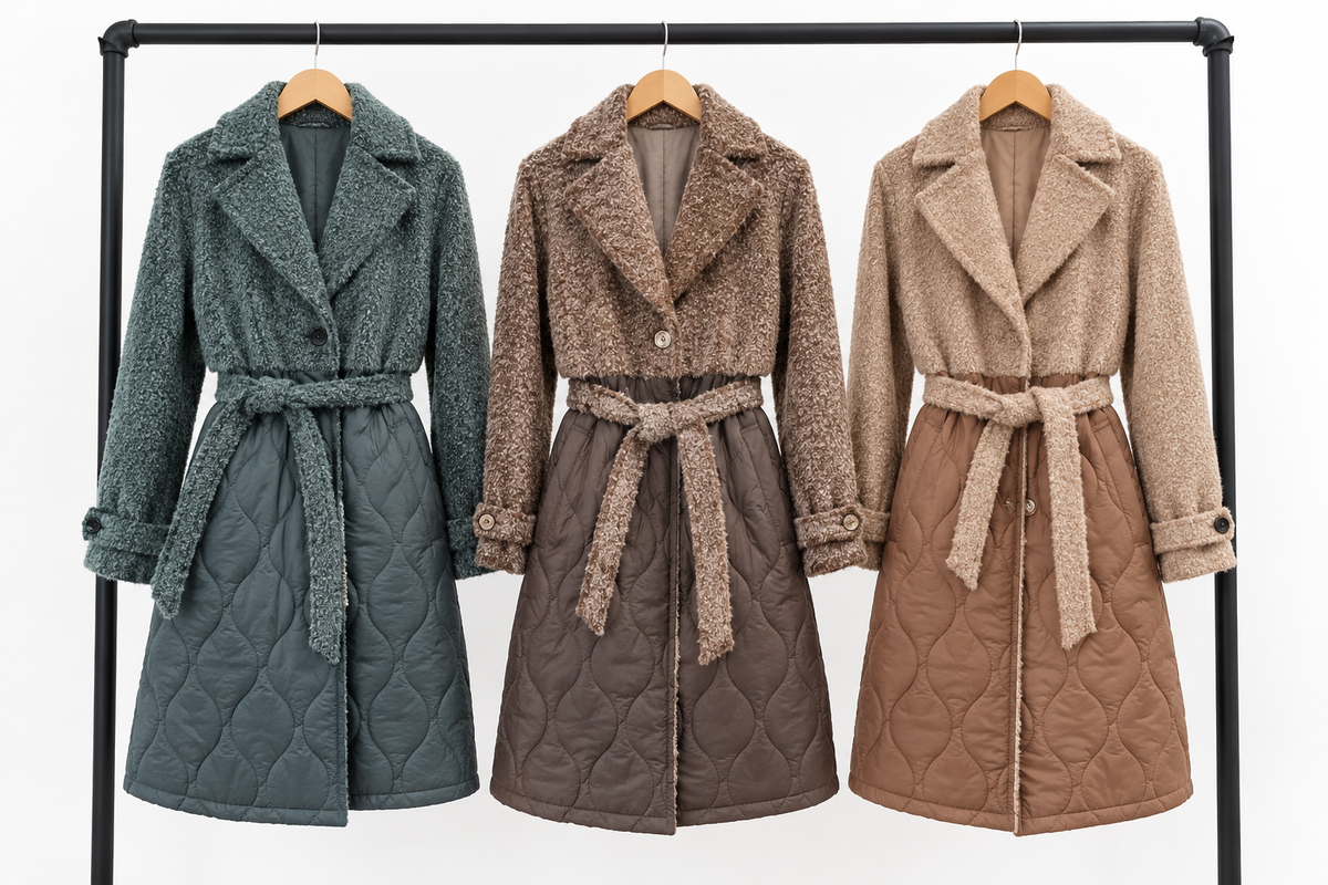 DESTOCK- MANTEAU Bi-matière