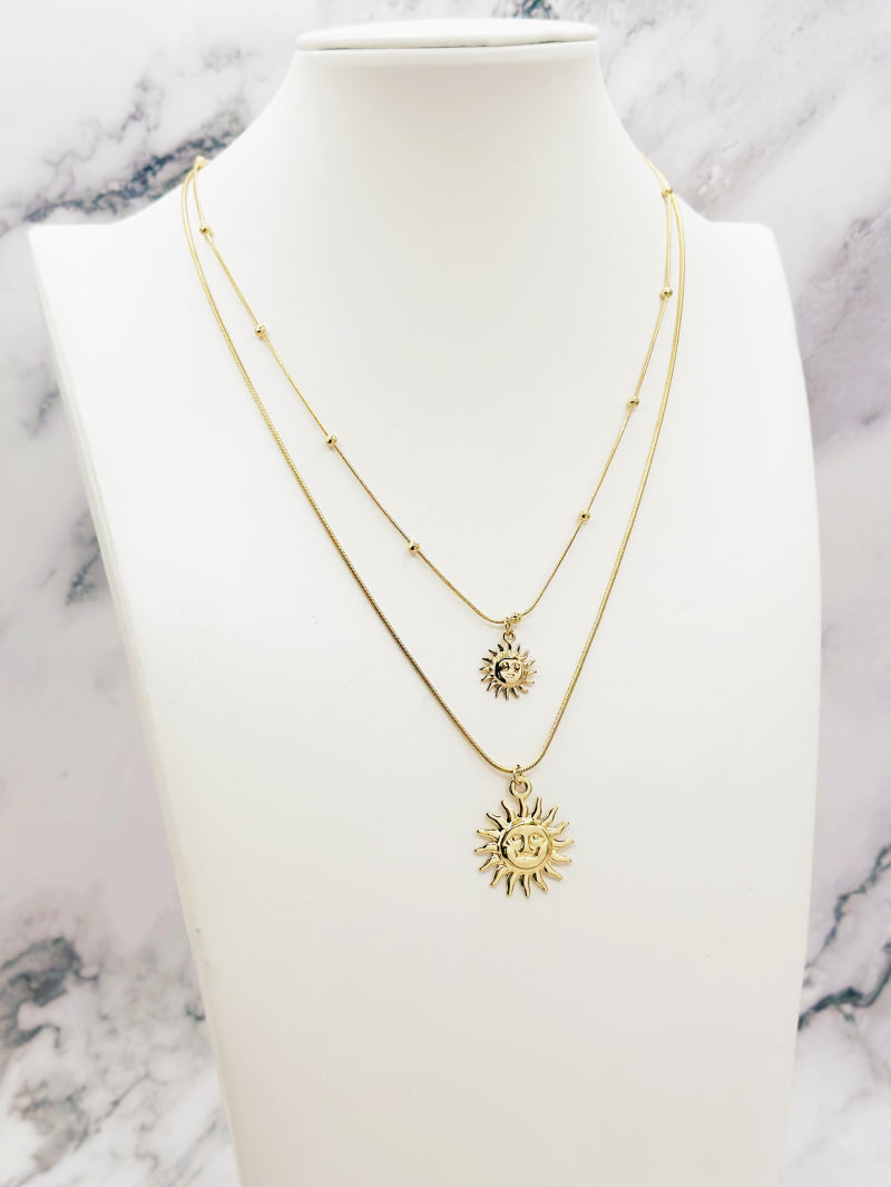 COLLIER DOUBLE SOLEIL