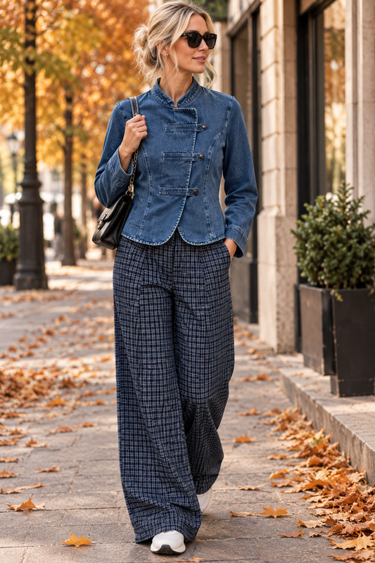 PANTALON LOU -Bleu marine