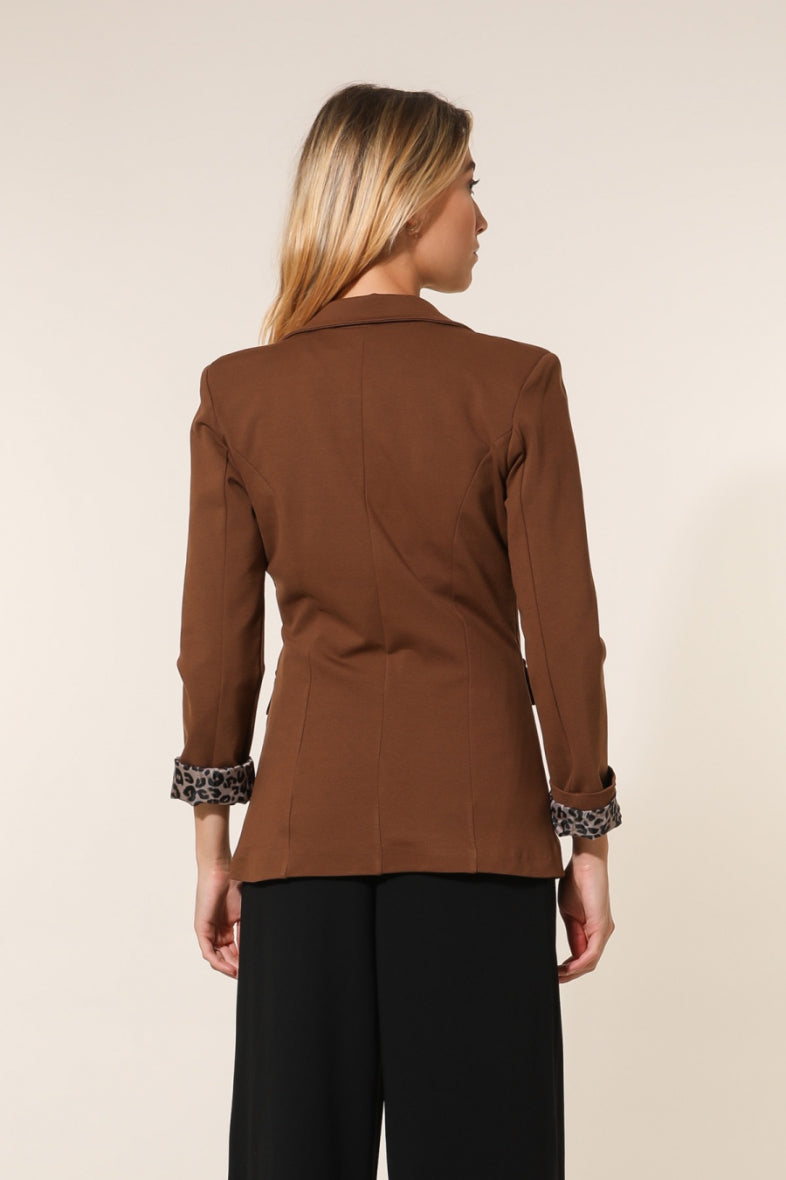 VESTE CHOCOLAT DOUBLURE LÉO