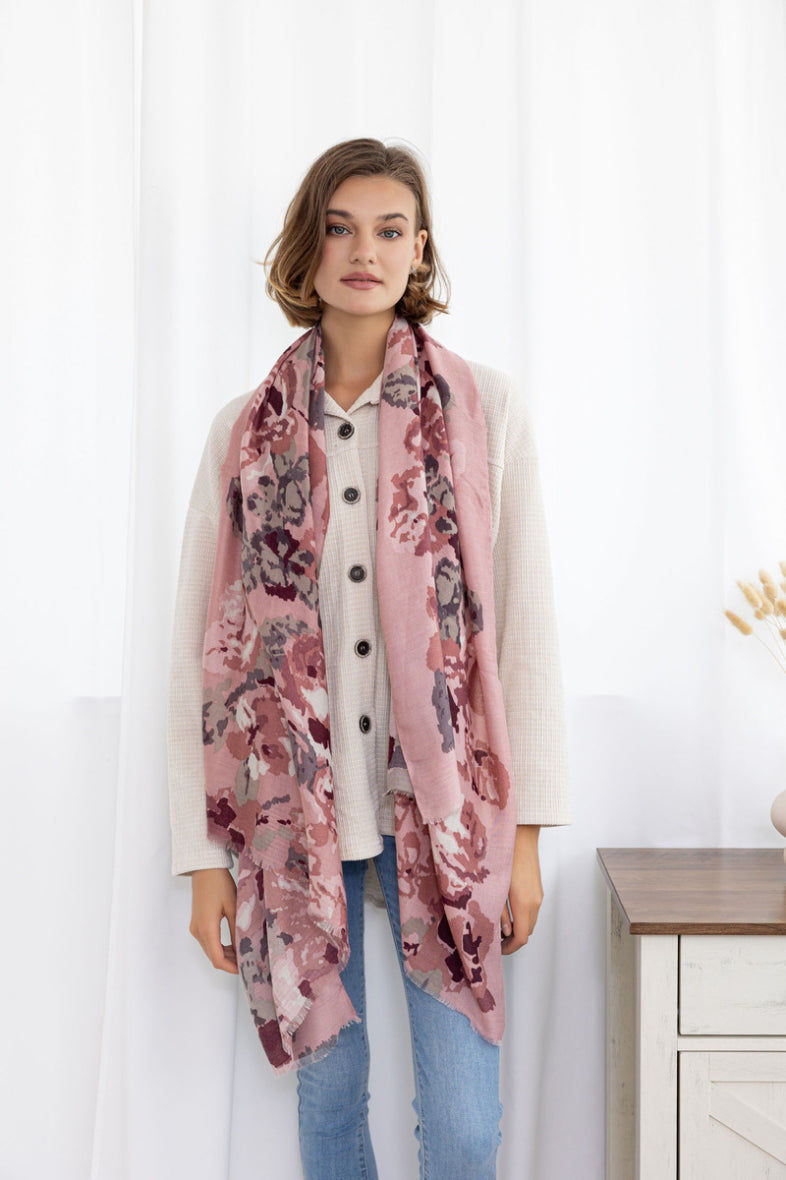 FOULARD ELSA VIEUX ROSE