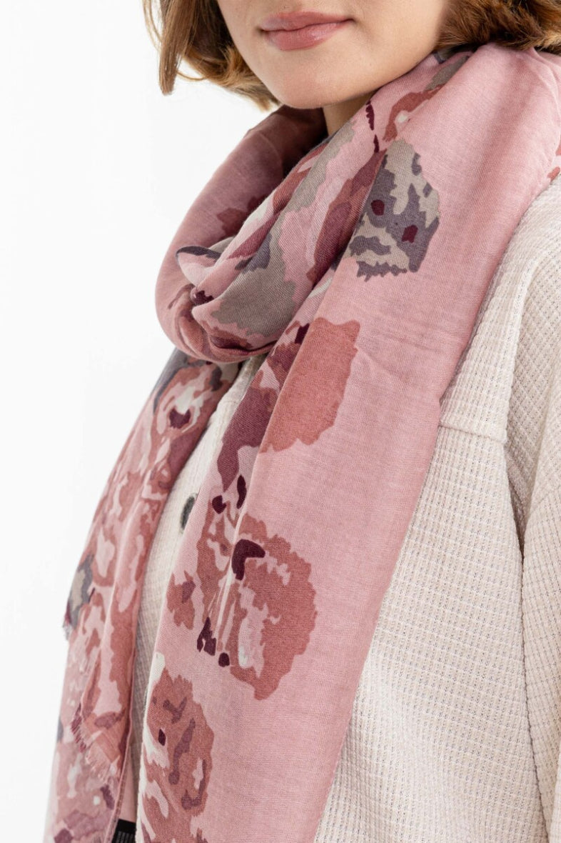 FOULARD ELSA VIEUX ROSE