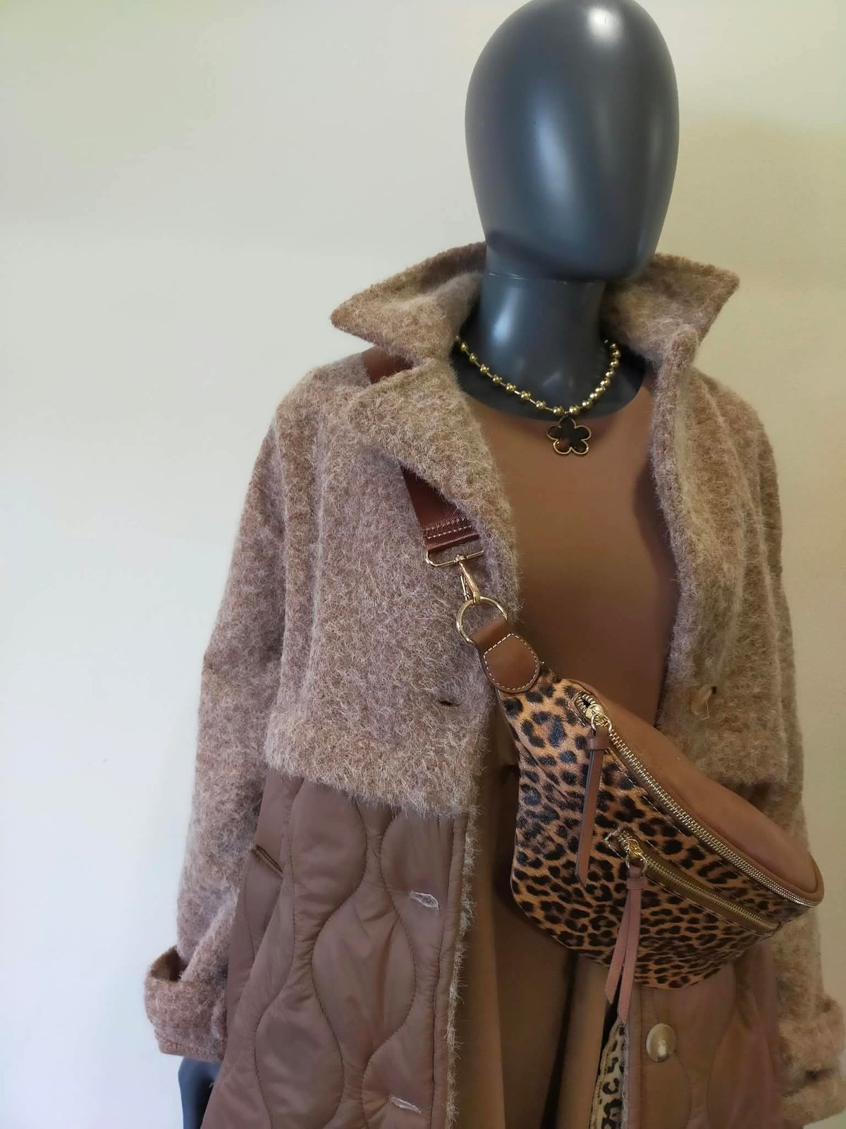 DESTOCK- MANTEAU Bi-matière