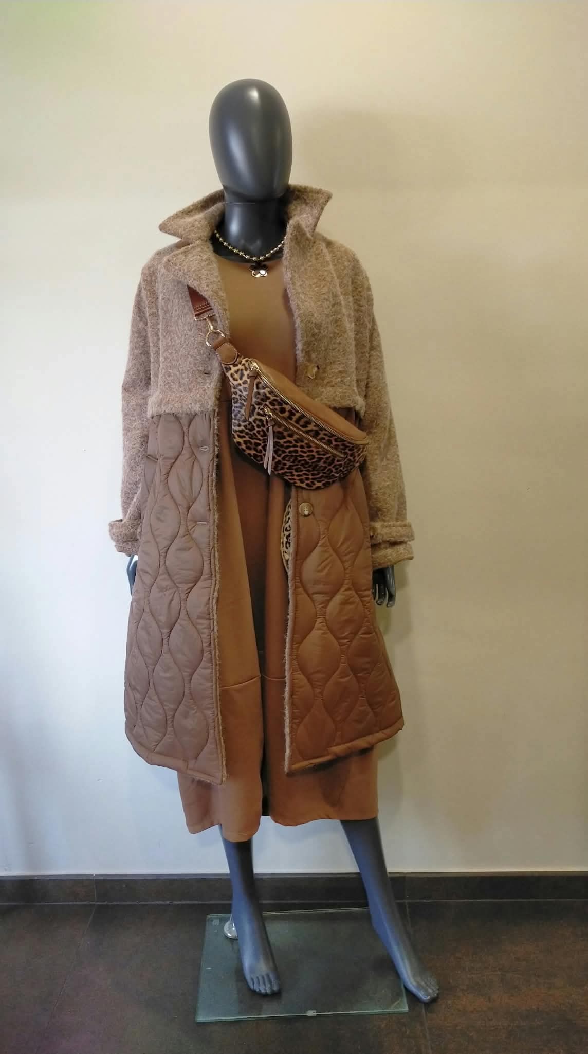 DESTOCK- MANTEAU Bi-matière