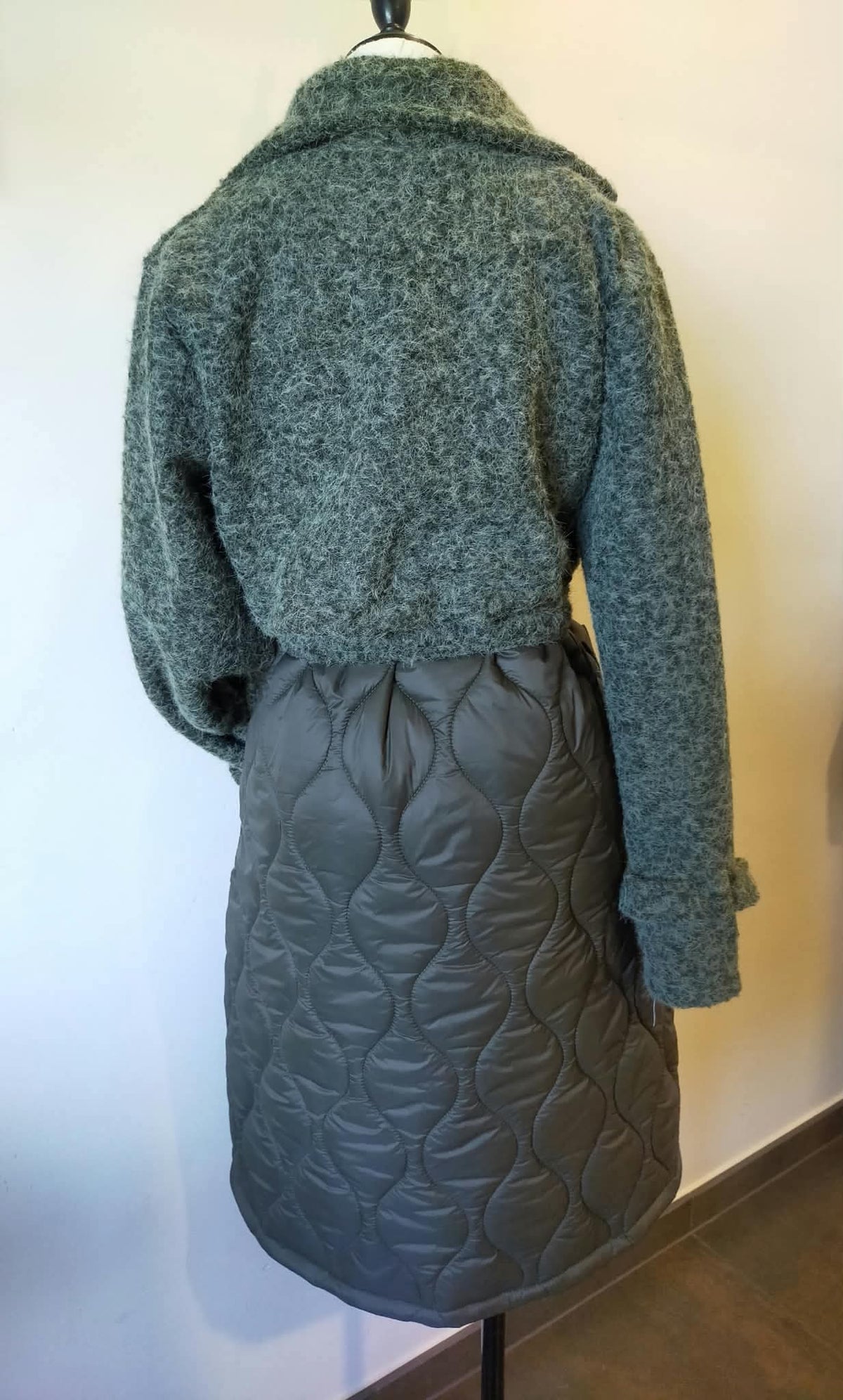 DESTOCK- MANTEAU Bi-matière
